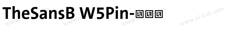TheSansB W5Pin字体转换